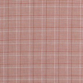 Katoen-mix Glencheck &ndash; wit/roodbruin, 