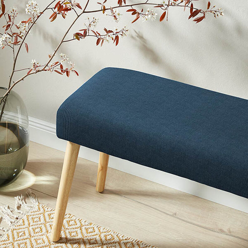 Bekledingsstof Babyrib – blauw, image number 6