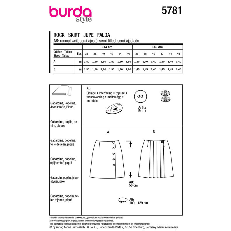 Rok | Burda 5781 | 36-46,  image number 9