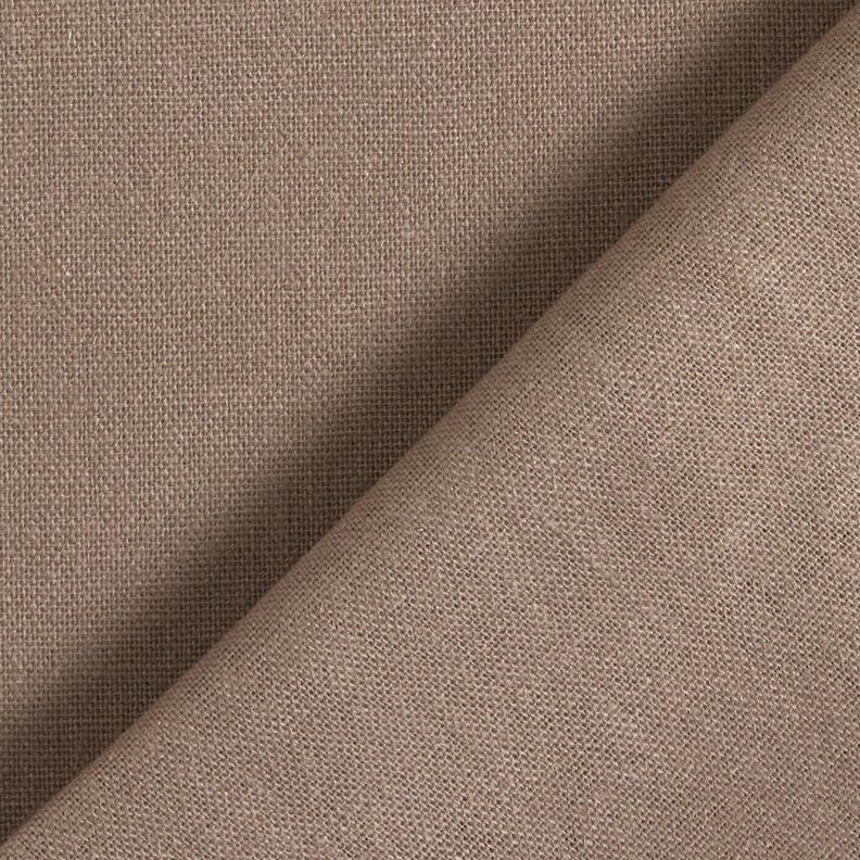 Puur linnen zwaar Effen – donkertaupe,  image number 3
