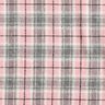 Mantelstof ruit – roze/lichtgrijs,  thumbnail number 1