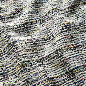 Jacquardjersey glitterbouclé – zwart, 