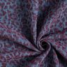 Broekstof denimlook luipaardprint – aubergine/jeansblauw,  thumbnail number 3