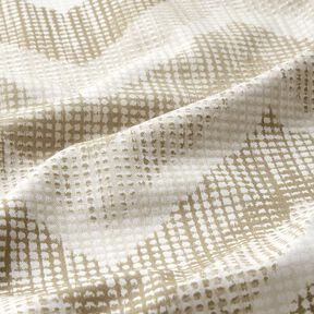 Decostof Half panama Chevron &ndash; natuur/duingeel, 