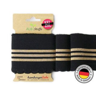 BIOLOGISCHE BOORDSTOF CUFF ME WAVE GLAM  [140 CM | 8 CM]  | Albstoffe | Hamburger Liebe, 