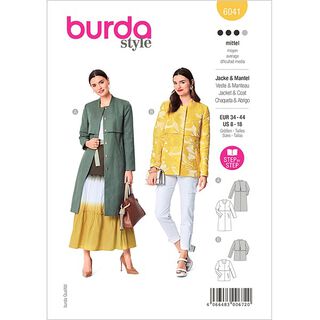 Mantel / Jas, Burda 6041 | 34 - 44, 