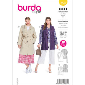 Jas / Vest | Burda 5840 | 46-60, 