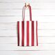 Decostof Canvas Strepen – rood/wit,  thumbnail number 6
