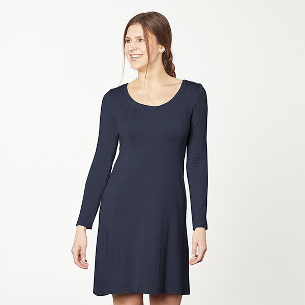 GOTS Katoenjersey | Tula – marineblauw,  image number 5