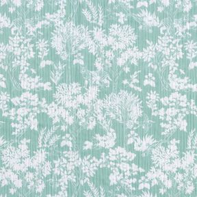 Mousseline/dubbel gehaakte stoffen Bloemenmotief – eucalyptus/wit,  Mousseline/dubbel gehaakte stoffen Bloemenmotief – eucalyptus/wit,