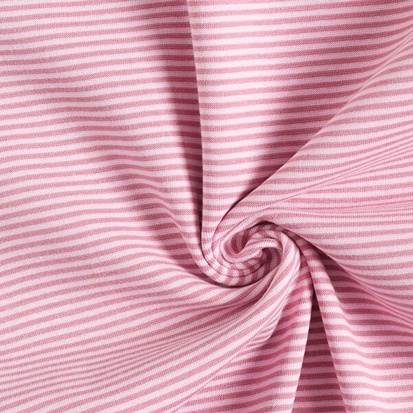 Boordstof rondgebreid smalle ringen – oudroze/roze, image number 3