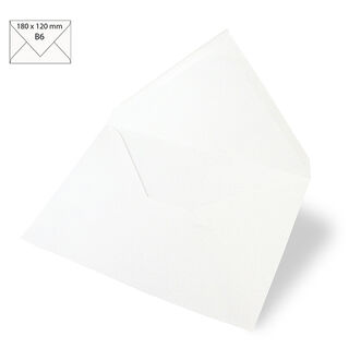 Briefomslag B6 – wit, 