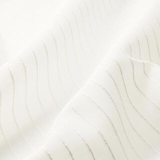 Gordijnstof brede strepen effectgaren 300 cm – wit, 