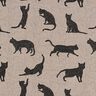Decostof Half panama Katten – zwart,  thumbnail number 1