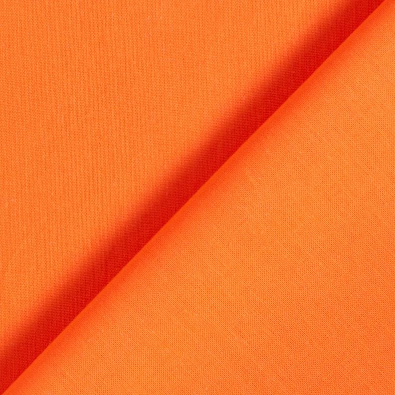 Katoenen stof Popeline Effen – neon oranje,  image number 3