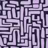 Gecoate katoen abstract – pastelviolet/nachtblauw,  thumbnail number 1