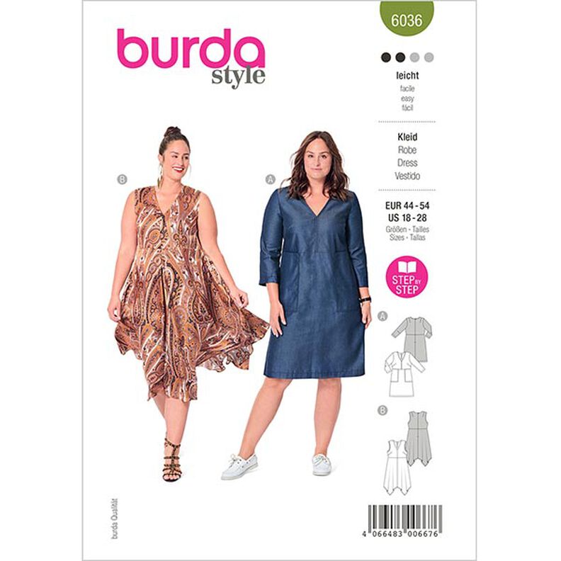 Jurk, Burda 6036 | 44 – 54,  image number 1