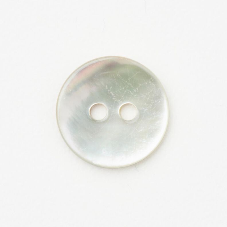 Agoya parelmoer knoop [Ø 11 mm] – ivoor,  image number 1