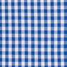 Katoenen stof Vichy ruit 1 cm – koningsblauw/wit,  thumbnail number 1