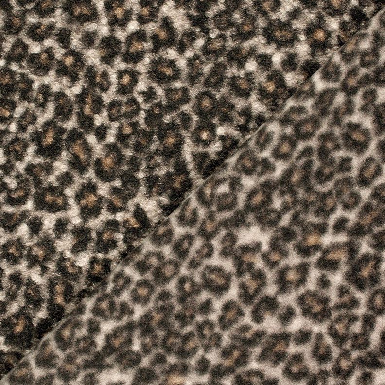 Gebreide bouclé luipaard – zwart/reekalf, image number 4