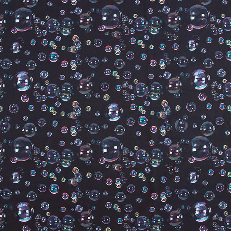 Softshell Zeepbellen Digitaal printen – zwart blauw,  image number 1