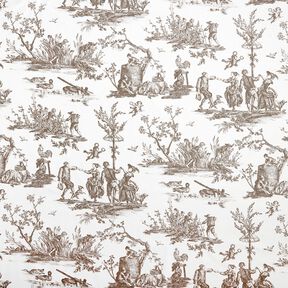 Decostof Half panama blije dansers 280 cm – taupe/wit, 