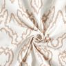 Katoenen stoffen slangenlijnen – beige/donkerbeige,  thumbnail number 4