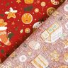 Katoenen stof Popeline Peperkoeken – karmijnrood/mosterd,  thumbnail number 4