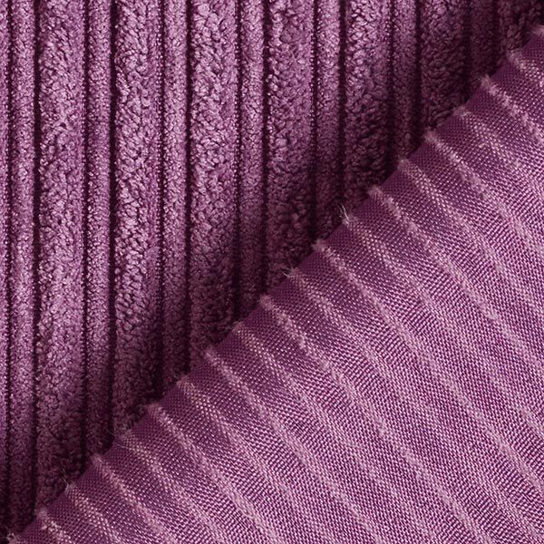 Brede corduroy onregelmatige ribben effen – lila, image number 3