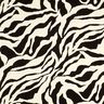 Viscose crêpe zebrapatroon – zwart/ivoor,  thumbnail number 1