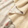 Stretchvelours met Sherpa-achterkant en delicate bloemen | Katia Fabrics – natuur,  thumbnail number 2