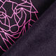 Alpenfleece Origami-wolf  – zwart/neon pink,  thumbnail number 4