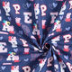 Cretonne Licentiestof Peppa Pig “Peppa” | ABC Ltd. – marineblauw,  thumbnail number 3