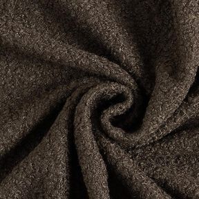 Gewalkte tricot bouclé – bruin, 