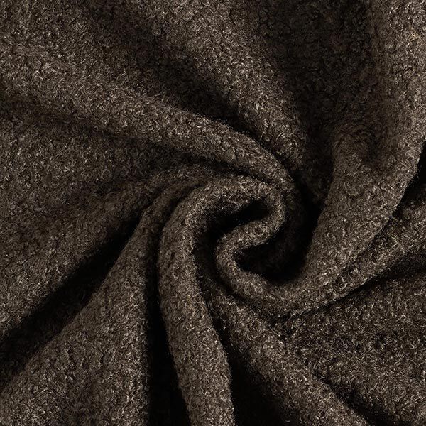 Gewalkte tricot bouclé – bruin,  image number 1