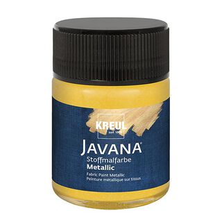 Javana Stofverfkleur voor lichte en donkere stoffen Metallic [50ml] | Kreul – goud, 
