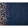 French Terry Borduurstof Herfstbladeren | Glitzerpüppi – marineblauw/perzik sinaasappel,  thumbnail number 5