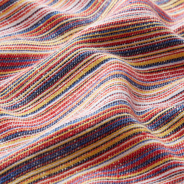 Linnen-katoen-mix fijne strepen – geel/blauw, image number 2