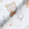 Cretonne Konijntjes en beren – nevelgrijs,  thumbnail number 4