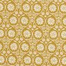 Katoenen stof Cretonne Bloemen en ranken – mosterd/wit,  thumbnail number 1