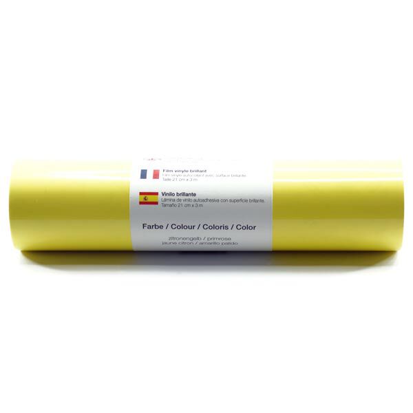 Zelfklevende vinylfolie Glanzend [21cm x 3m] – lichtgeel,  image number 1