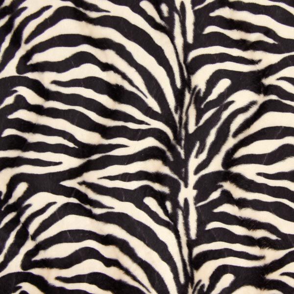 Kunstvacht zebra – creme/zwart,  image number 1