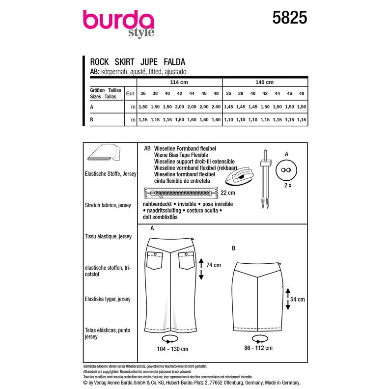 Rok | Burda 5825 | 36-48,  image number 9