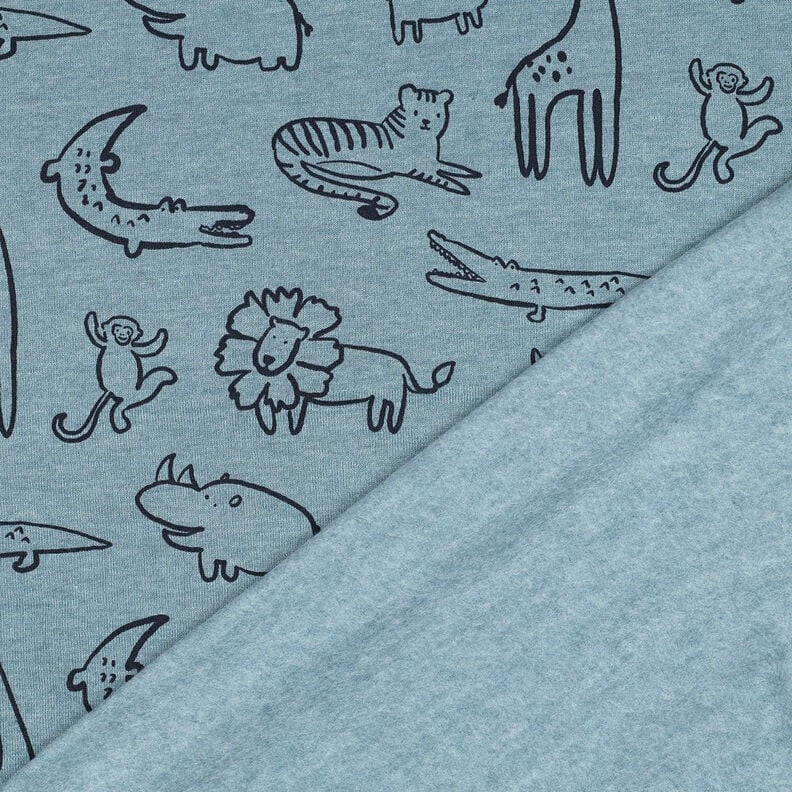 Sweatshirt Safaridieren | by Poppy – duifblauw/anthraciet,  image number 4