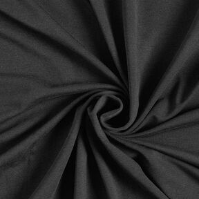 Bamboe Viscosejersey Effen – zwart, 