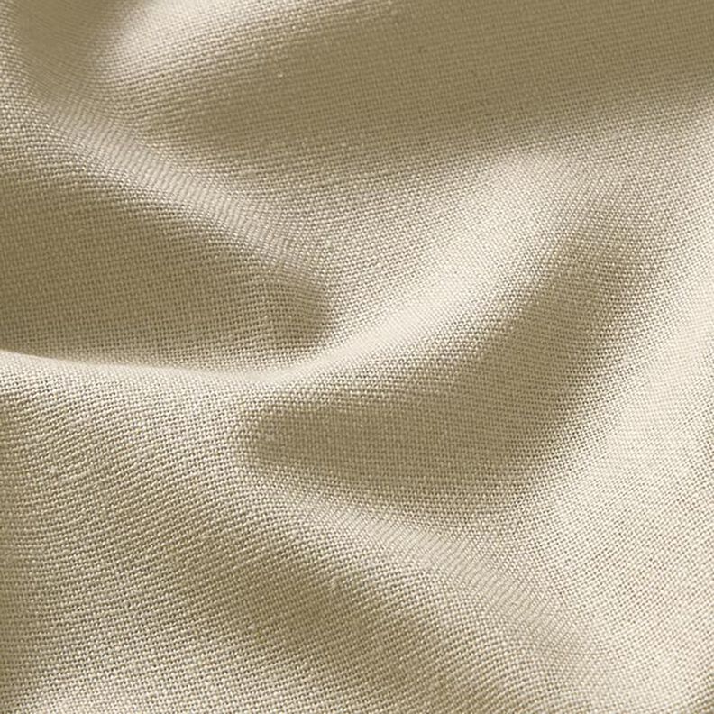 Viscose-linnen-mix Effen – lichtbeige,  image number 2