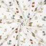 Mousseline/dubbel gehaakte stoffen Bosdieren Digitaal printen | Poppy Fabrics – wit/terracotta,  thumbnail number 3