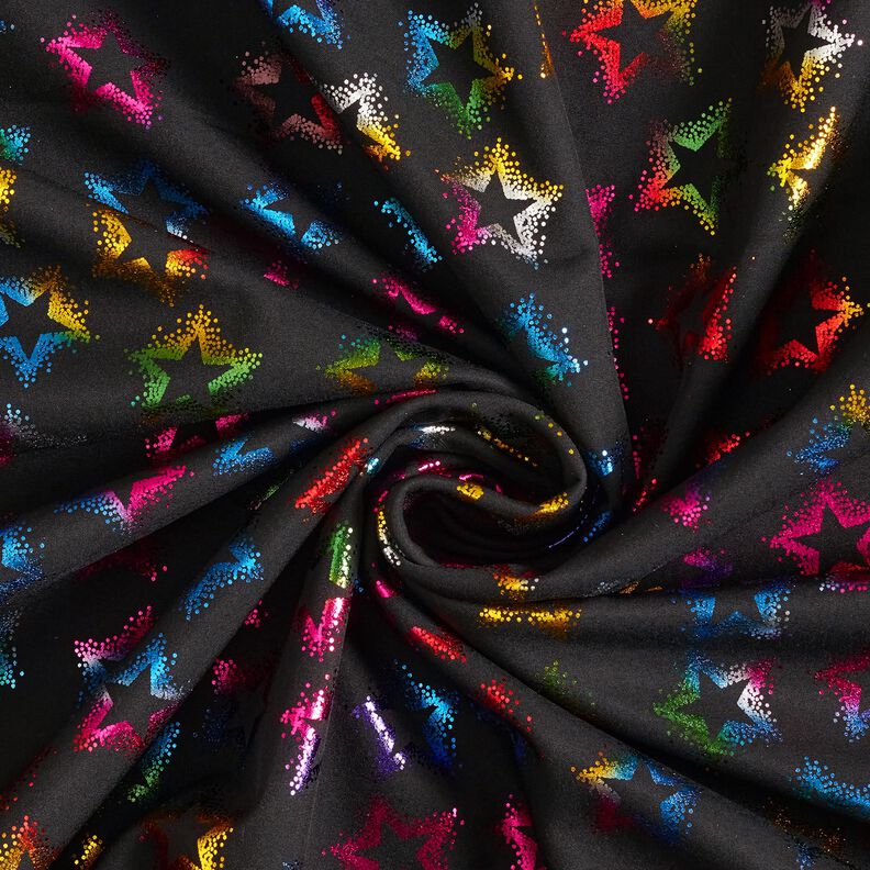 Softshell Glittersterren – zwart/kleurenmix,  image number 4