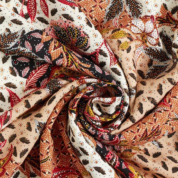 Viscose stof Paisley glitter dobby – terracotta, image number 3