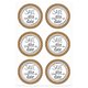 Stickerset huwelijk Save the Date Ø 4,8 cm [ 24 Stuk ] – ecru/beige,  thumbnail number 3